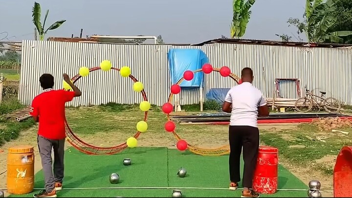 The Balloon Popping Race  Who Will Triumph-