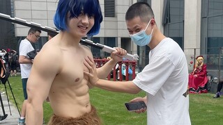 [Comic vlog] I lost weight for a month and went to cosplay Inosuke