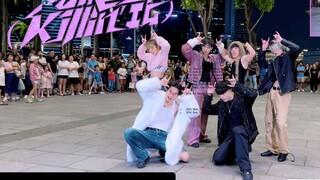 【Z轴舞团】路人视角看P1Harmony初一位回归曲‘killin it’一镜到底翻跳路演