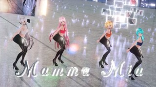 ≡MMD≡ Miku.Luka.Neru.Haku - 맘마미아 / MAMMA MIA [4KUHD60FPS] [Eng Sub/Rom] KARA