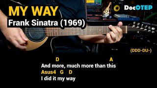 My Way - Frank Sinatra (1969) - Easy Guitar Chords Tutorial with Lyrics Part 2 SHORTS REELS