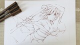 【Fate/Grand Order drawing heroes】Shiki Ryogi: Queen Hagen 