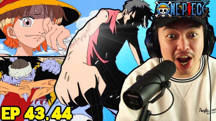 LUFFY SAVES NAMI FROM ARLONG!! || One Piece Episode 43 & 44 Reaction