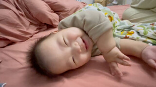 Some babies fall asleep and then laugh themselves awake.
