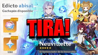 POR QUÉ DEBES TIRAR POR NEUVILLETTE EN 5.2 Y NO A MAVUIKA - Genshin Impact