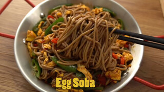 [Makanan]4 Bulan Kurus 15 KG: Mie Soba Bersaus Telur + Jus Sayur Buah