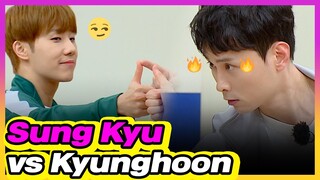 [4K] INFINITE Sung Kyu vs Kyunghoon Finger game (ENG SUB)