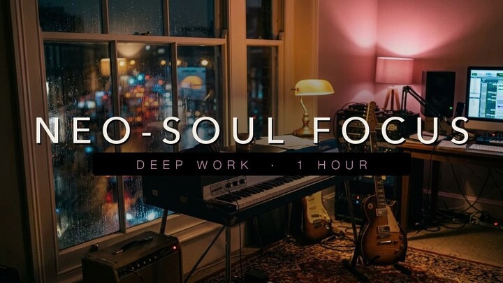 Deep Work Music — Neo-Soul Guitar for Deep Focus & Coding | 1 Hour (No Distractions)