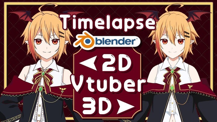 Making 3D Vtuber Avatar Wallace VV [TimeLapse]