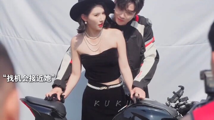 Cute puppy brother zeroes in on his target—star sister, I want a big hug, a kiss, and a high lift! #