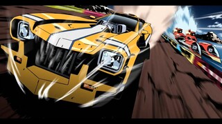 Lukisan Chrono Drift yang indah dan ganas (garis merah) - sensasi kecepatan terkuat dengan lebih dar