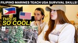 FILIPINO MARINES teach US Marines INSANE Jungle Survival Skills! AMAZING REACTION