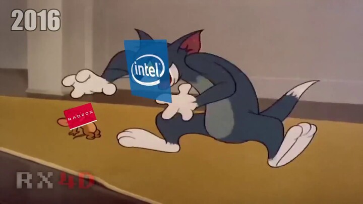 القط والفأر (×) إنتل وAMD (√)