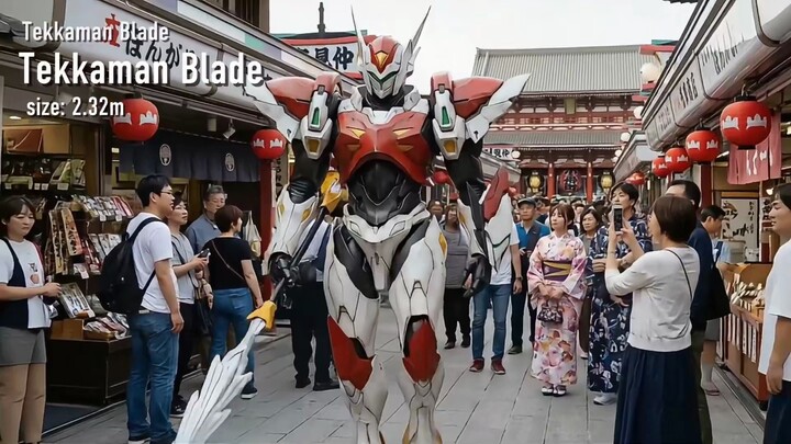 【MV AI】ถ้าสิ่งมีชีวิต (หุ่นยนต์) ขนาดยักษ์ในอนิเมะปรากฏตัวขึ้นในโลกแห่งความจริงล่ะ..................