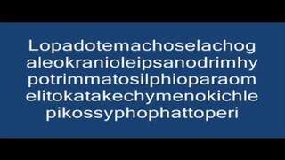 The longest English word:
