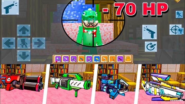 Testing New Strongest Gun😱 In Skyblock!! Blockman Go