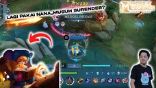 LAGI PAKAI NANA,,MUSUH SURENDER?? - Mobile Legends Bang Bang [Indonesia] #BstationGamers #bestofbest