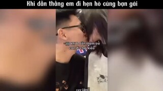 Khi dẫn thằng em đi hẹn hò cùng bạn gái #meme