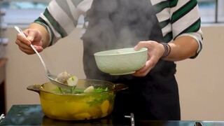 CANH SƯỜN KHOAI SỌ mùa này nấu là chuẩn nhất _ Cùng Cháu Vào Bếp