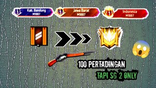 100 Pertadingan Menamatkan Freefire Dari Bronze sampe ke Master tapi sg2 only