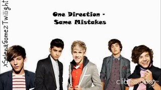 One Direction - Same Mistakes (lyrics+pictures) (sped up)