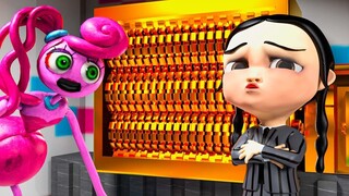 SIGMA WEDNESDAY vs Mommy Long Legs Compilation || Poppy Playtime Chapter 2 Animation