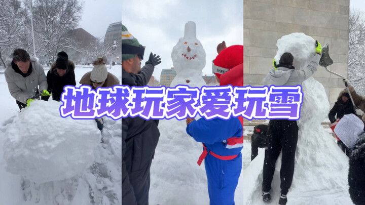 ซีรีส์อบอุ่นใจในฤดูหนาว❤️ รวมใจสร้างตุ๊กตาหิมะใหญ่ที่สุด⛄️