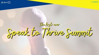 Speak to Thrive Summit 2021 Opening AVP