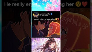 He really enjoys to teasing her #7thtimeloop #anime #animeedit #animelover #romantic #isekai