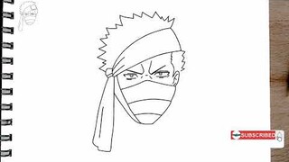Como desenhar o ZABUZA MOMOCHI STEP BY STEP