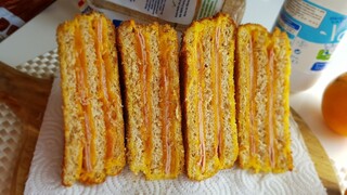 Bánh mì sandwich chiên trứng cho bữa sáng | Monte Cristo Sandwich (ASMR video)