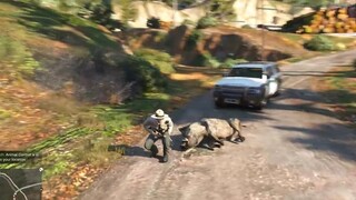 GTA 5 #9 Làm Kiểm lâm Đi Bắt Quái Thú Heo Rừng Cắn Người Và Cái Kết ...