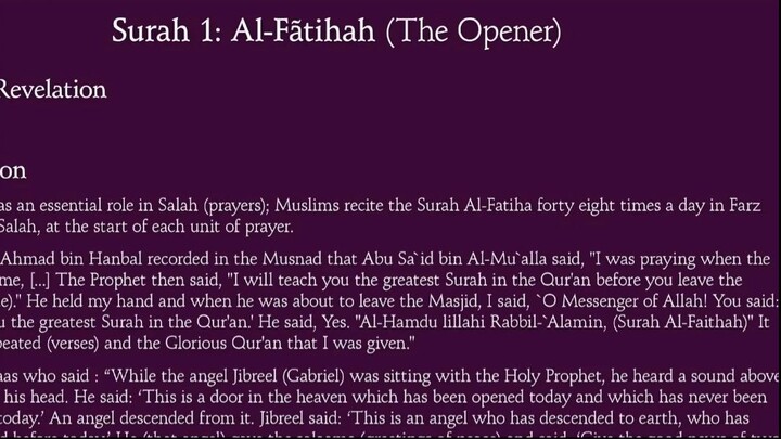 Quran 001. Surah Al Fatihah - The Opener