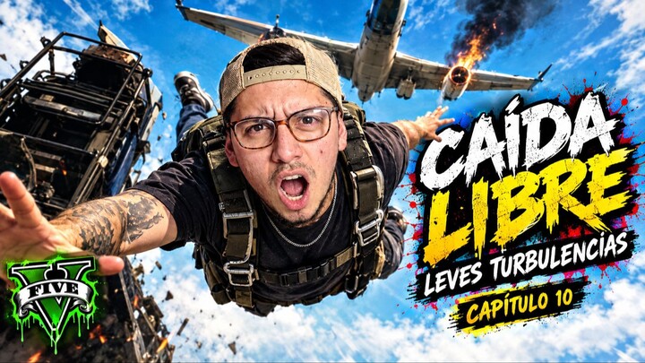 GTA 5 SALTAMOS DEL AVIÓN EN PLENO VUELO✈️ / Modo historia#10 camino a GTA 6🔥