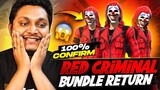 Red Criminal Return On 5th Anniversary? Advance Server Details #freefire