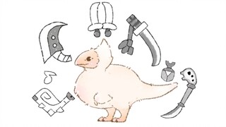 [Free Live2D Model] Adopt a cute Heron Eagle Dragon cub (all weapons updated)