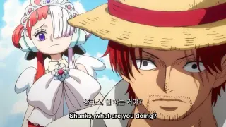 OnePiece Episode 1029 Shanks and Shanks' daughters Uta and Luffy's first meeting  | English sub