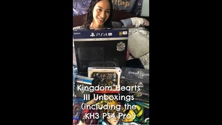 Kingdom Hearts 3 Unboxings! (Kingdom Hearts 3 PS4 Pro included)