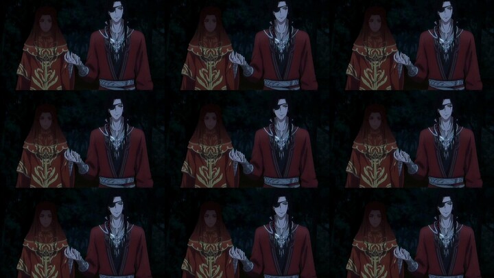 #我在抖音看 animation#国产# Heaven Official's Blessing Xie Lian looked so happy as he ran towards the flowe