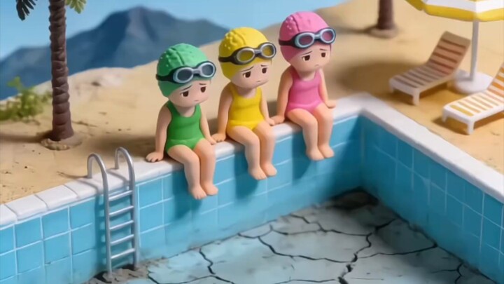 Tiny Arctic Friends Around a Cozy Campfire 🔥❄️ | AI Miniature Winter Animation #shorts