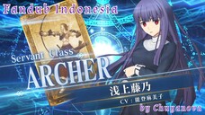 【 FANDUB INDONESIA 】Fate/ Grand Order - Asagami Fujino Servant Introduction || Dub by Chuya_Nova