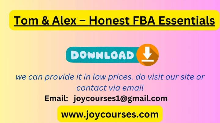 Tom & Alex – Honest FBA Essentials