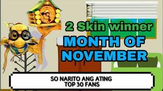 TOP 30 FANS (FOR NOVEMBER)
