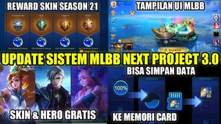 UPDATE SISTEM MLBB NEXT PROJECT 3.0 DAN SEASON 21!!! SEKARANG BISA PINDAHIN DATA MLBB KE MEMORI CARD