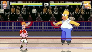 AN Mugen Request #2028: Glass Joe VS Homer Simpson