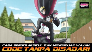 CARA BORUTO MUNCUL DAN LANGSUNG MENGINJAK WAJAH CODE TANPA DISADARI SEMUA ORANG