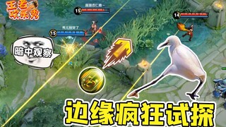 王者欢乐秀：在危险的边缘疯狂试探？猴子：我等你很久了！
