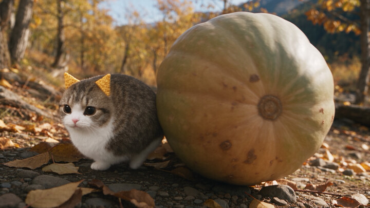 Crispy Corn Snack Cat | Hey, buddy, you actually dare to wrap this filling?
