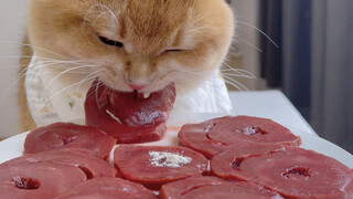 Satu hati sapi utuh ternyata tidak cukup mengenyangkan..