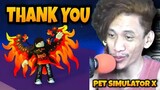 Pet Simulator X | Grabe Pero Thank You | Roblox Tagalog